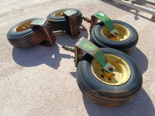 (4) John Deere Cultivator Gauge Wheels