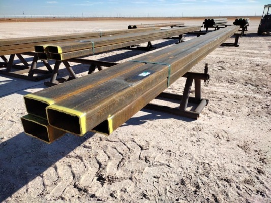 (4) pcs of 4'' x 8" Rec Tubing