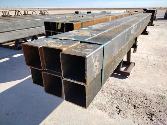 (6) pcs of 6" Square Tubing