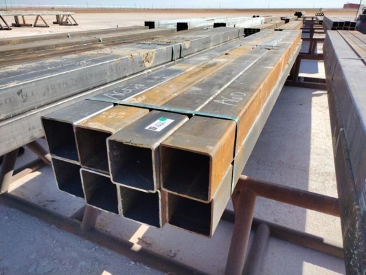 (8) pcs of 6" Square Tubing