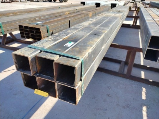 (6) pcs of 6" Square Tubing