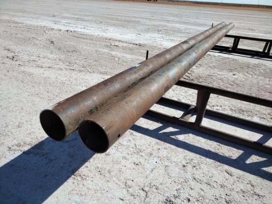(2) 8'' Steel Pipe 1/4'' Thick 27ft Long