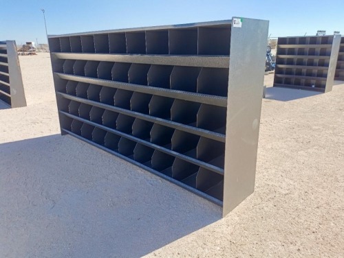 Unused 10Ft (50 Bin) Metal Bolt Bin