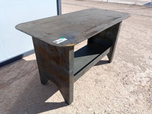 Unused 30'' x 57'' Welding Table w/Shelf (5/16'' Top)