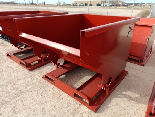 Unused 2 CY. Self Dumping Hopper w/Fork Pockets