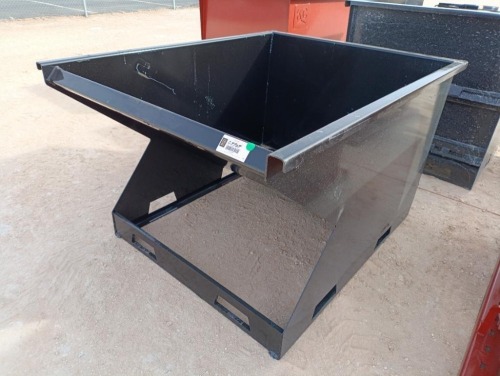Unused 1.5 CY. Skid Steer Hopper w/Fork Pockets