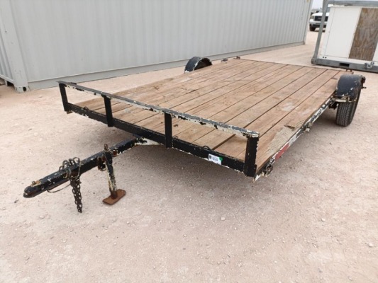 12Ft x 84” Shop Built Single Axle Utility Trailer