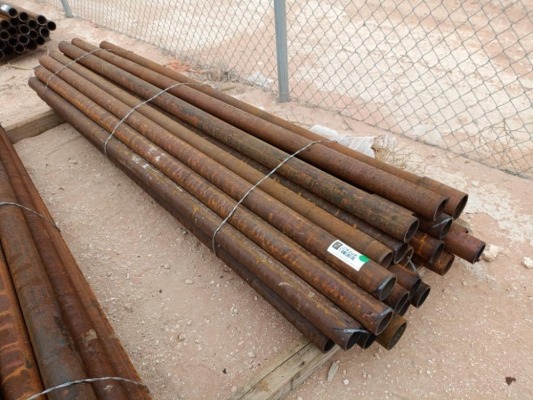 (25) 2 7/8" Metal Post 8ft Long