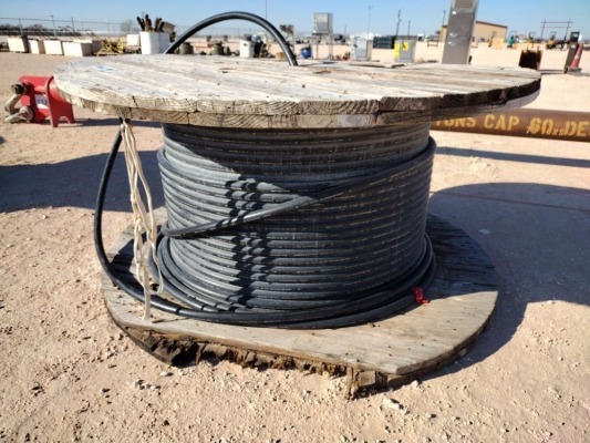 Spool of Southwire Hi-DRI AWG 1/0 AL 25000 Volts Cable