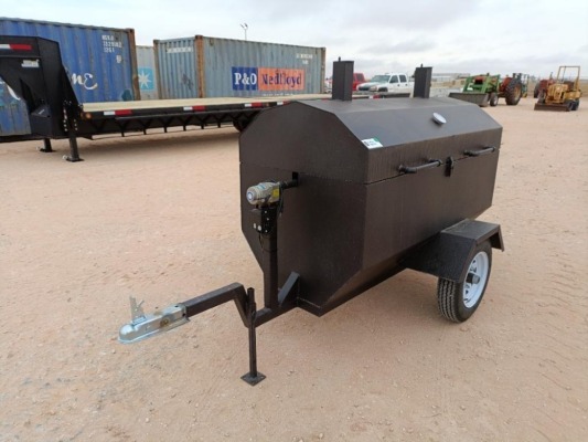 Unused Portable Rotisserie BBQ Pit