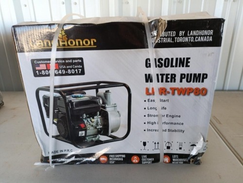 Unused Land Honor TWP80 3'' Semi-Trash Pump