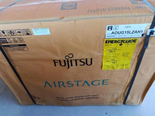 Unused Fujitsu Mini Split, Split Type Outdoor Unit