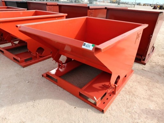 Unused 1.5 CY. Self Dumping Hopper w/Fork Pockets
