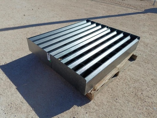(2) 4Ft Unused Metal Bolt Bins (1) w/32 Bins (1) w/16 Bins