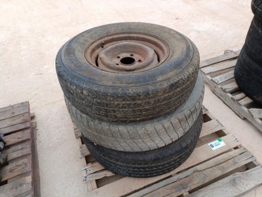 (3) Misc Wheels w/Tires