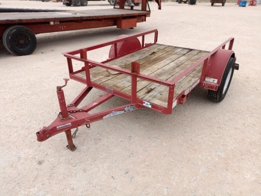 8Ft x 60” Single Axle Utility Trailer ( Bill of Sale Only )