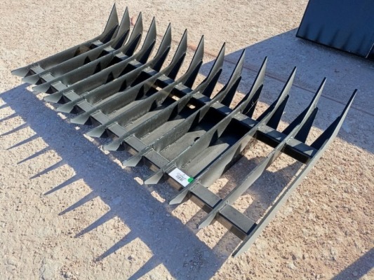 Unused 70'' Root Rake (Skid Steer Attachment)