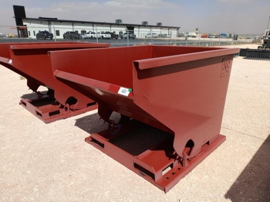 Unused 2 CY. Self Dumping Hopper w/Fork Pockets