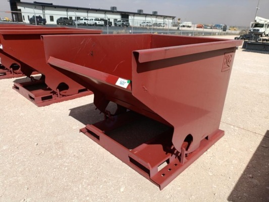 Unused 2 CY. Self Dumping Hopper w/Fork Pockets