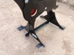 Unused 3/8'' AR500 Steel Coyote Shooting Target w/Heart Flapper - 7