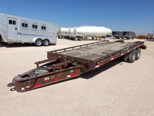 8x24Ft Pintle Hitch Equipment Trailer