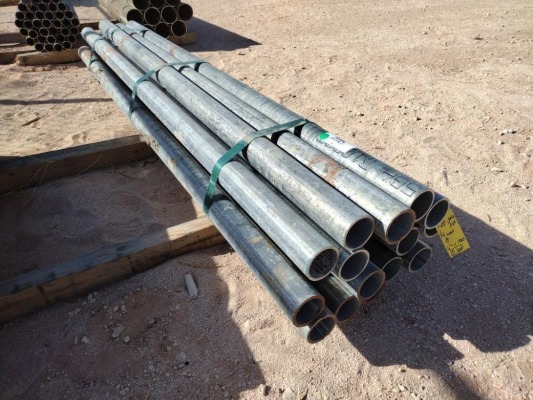 (19) pcs of 3" OD Galvanized Pipe