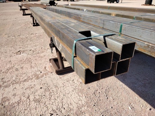 (6) pcs of 6" Square Tubing