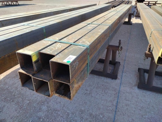 (6) pcs of 6" Square Tubing