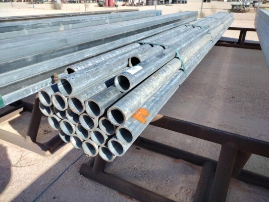 (27) pcs of 3" OD Galvanized Pipe