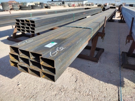 (12) pcs of 2'' x 4" Rec Tubing