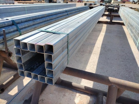 (25) pcs of 2 1/2" Galvanized Square Tubing