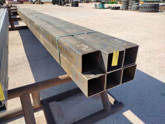 (6) pcs of 6" Square Tubing