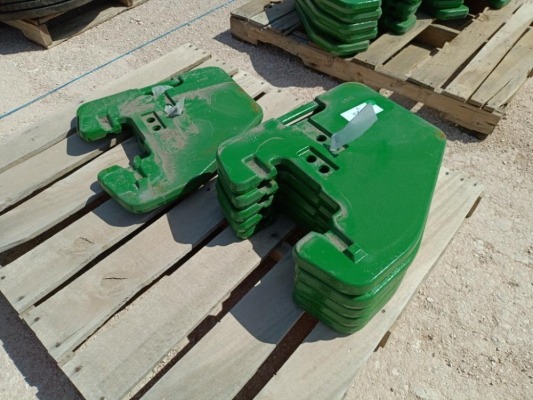 (7) Unused John Deere R127764 Suitcase Weights