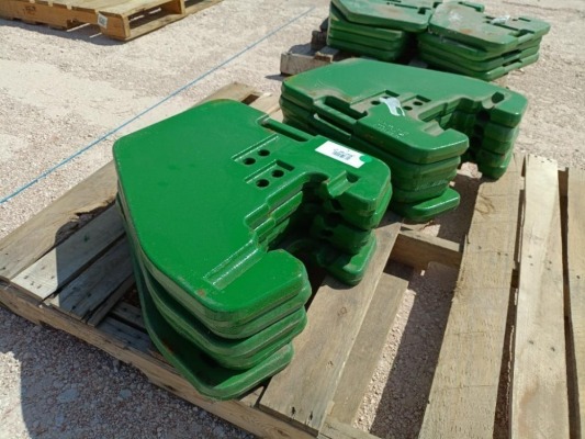 (10) Unused John Deere R127764 Suitcase Weights