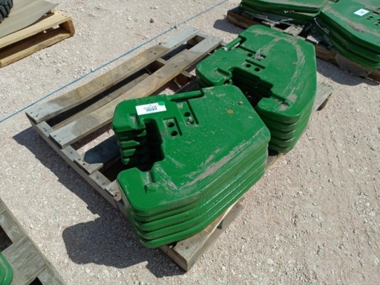 (10) Unused John Deere R127764 Suitcase Weights
