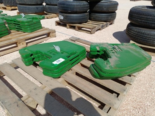 (7) Unused John Deere R127764 Suitcase Weights