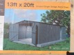 Unused Single Garage Metal Shed 13ft x 20ft