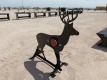 Unused 3/8'' AR500 Steel Deer Shooting Target w/Heart Flapper - 4