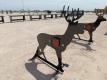 Unused 3/8'' AR500 Steel Deer Shooting Target w/Heart Flapper - 4