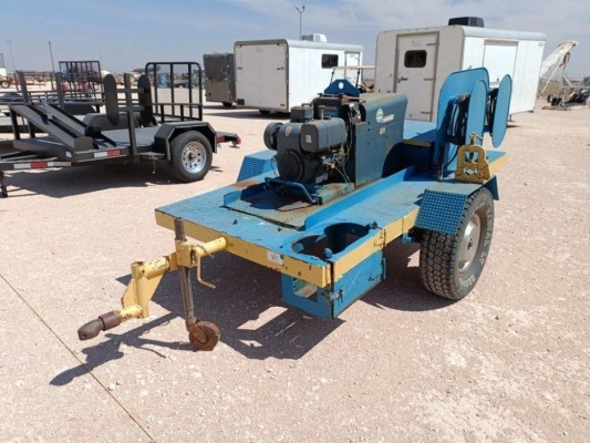 Single Axle Welding Trailer w/Miller Blue Star Welder