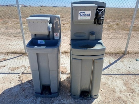 (2) Hand Wash Stations
