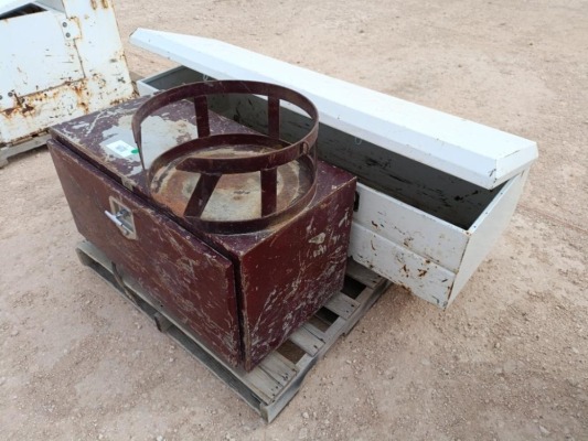 (1) Lund Toolbox &amp; (1) Side Mount Toolbox