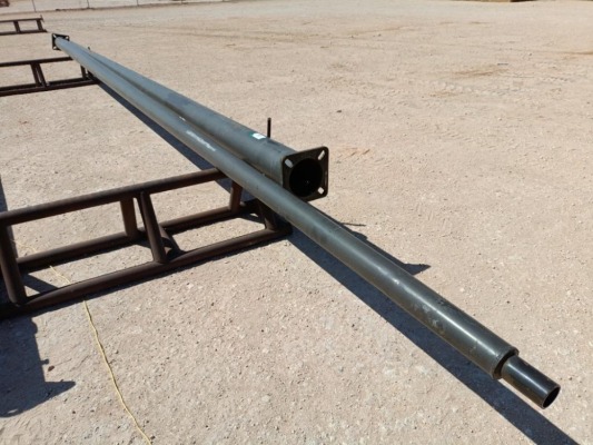 (2) 30ft Steel Tapered Light Poles