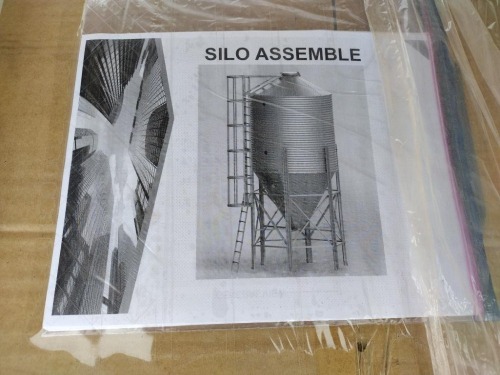 Unused 10 Ton Galvanized Steel Silo