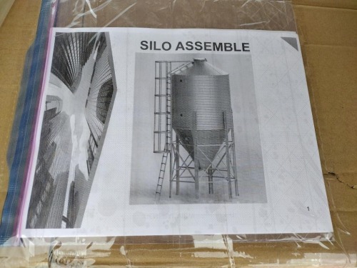 Unused 10 Ton Galvanized Steel Silo