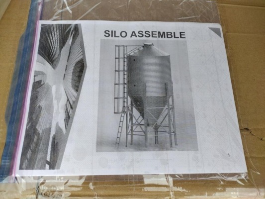 Unused 10 Ton Galvanized Steel Silo