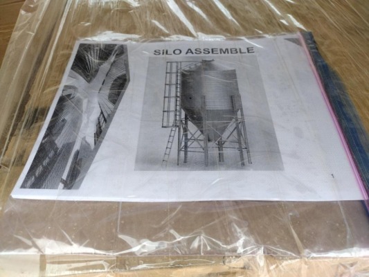 Unused 10 Ton Galvanized Steel Silo