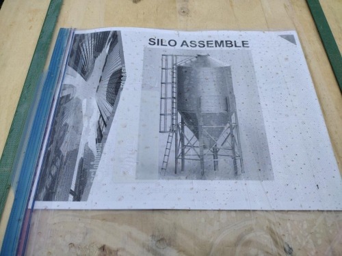 Unused 14 Ton Galvanized Steel Silo