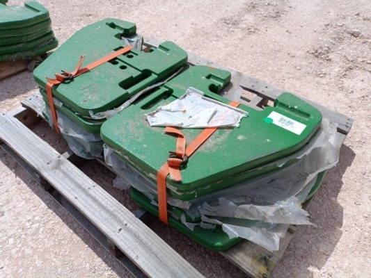 (10) Unused John Deere R127764 Suitcase Weights
