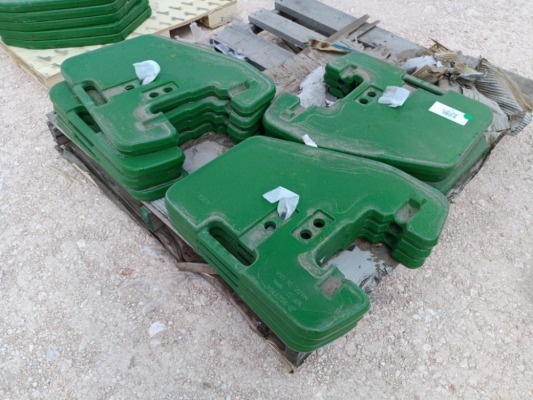 (10) Unused John Deere R127764 Suitcase Weights